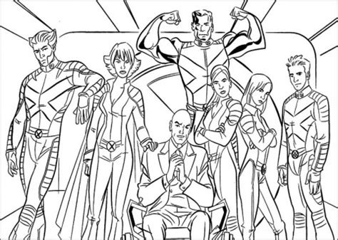 Available on the web store in full color in 6 variants. x-men coloring pages | Team colors