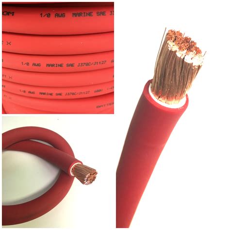 Battery Cable 10 Awg Size 0 Gauge Red Copper Flexible Stranded By The Foot