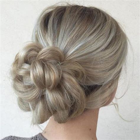 Unconventionally cute and charming, this braided updo for medium hair is one to die for. 154 Easy Updos For Long Hair And How To Do Them - Style Easily