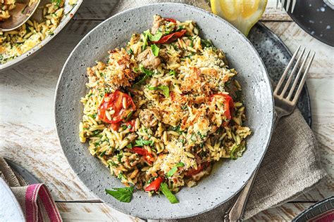 One Pan Orzo Italiano With Chicken Sausage Tomatoes And Spinach