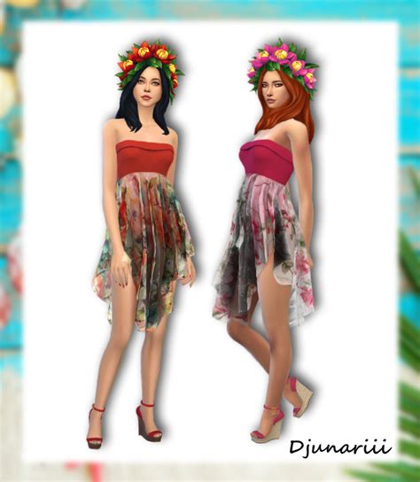 Custom Content For Sims 4 Beach Dress