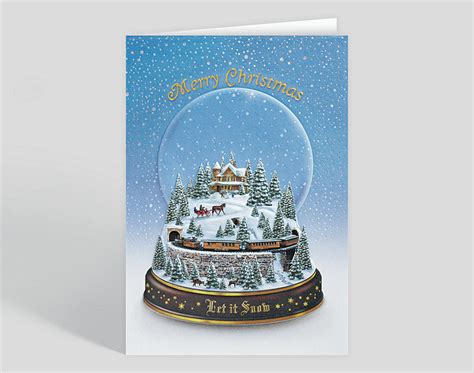 Winter Wonderland Snow Globe Holiday Card 303524