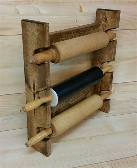 Rolling Pin Rack With Three Slots Multiple Rolling Pin Rack Rolling