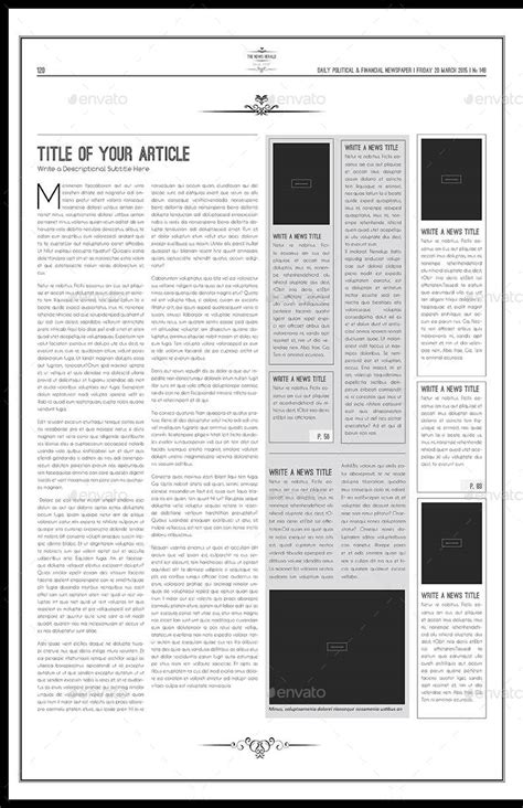We have hundreds of templates to use, and each template can be completely customized in our easy to use cloud designer. Newspaper Template - Tabloid by Keboto | GraphicRiver