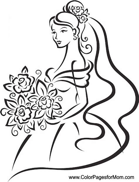 Early summer is wedding season and love is in the air. Wedding Coloring Page 11