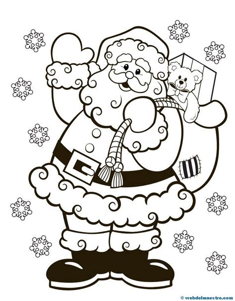 Santa Claus Santa Coloring Pages Christmas Coloring Pages Printable