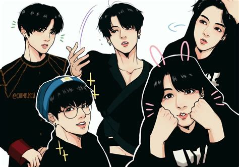 Fan art of bts members ^^. jungkook fanart | ♡ | Rysunki