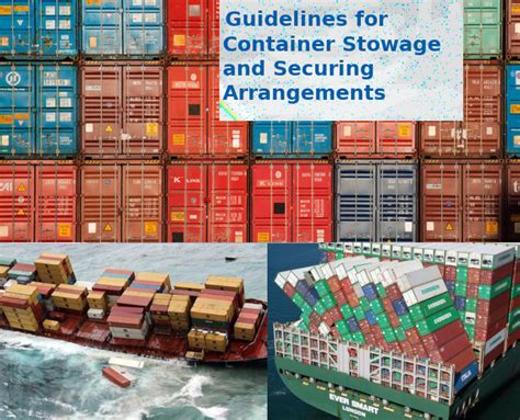 Guidelines For Container Stowage And Securing Arrangements Emtc