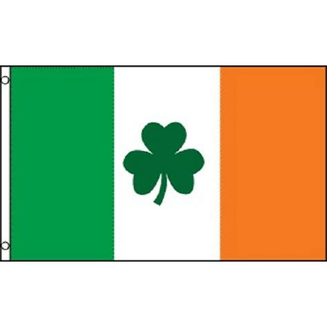 3x5 Ireland Flag Irish Shamrock Banner Clover Pennant St Patricks Day