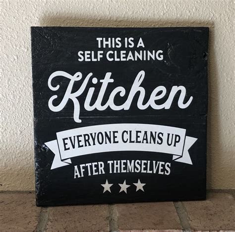 Self Cleaning Kitchen Handmade On Reclaimed Wood To Order Message