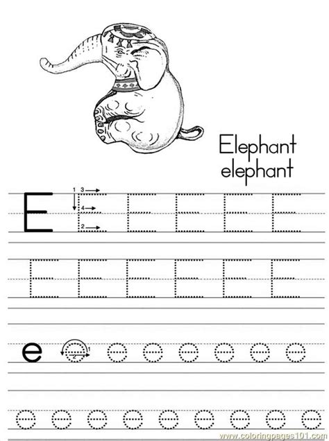 Letter m uppercase and lowercase matching worksheet. Free Printable Coloring Page Alphabet Abc Letter E ...