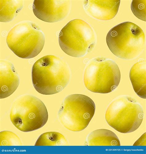 Seamless Texture From Green Apples Stock Image Image Of Vegetarian