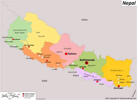 Nepal Map Maps Of Federal Democratic Republic Of Nepal