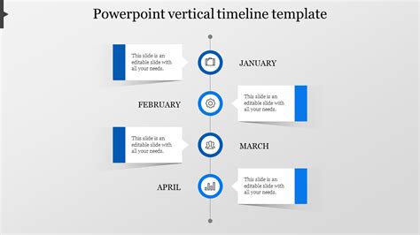 Ready To Use Powerpoint Vertical Timeline Template