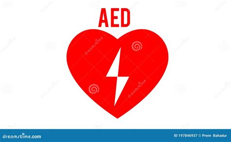 Aed Emergency Defibrillator Aed Icon Icons Medical Stock Illustration