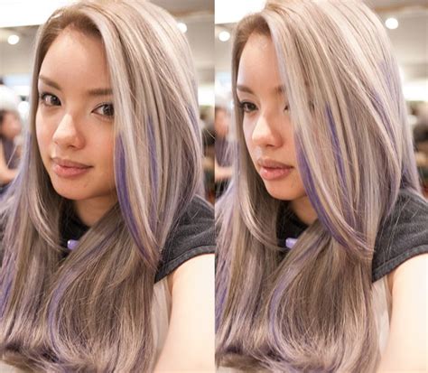 Silver Ombre Hair March 2013 Grey X Purple Highlights