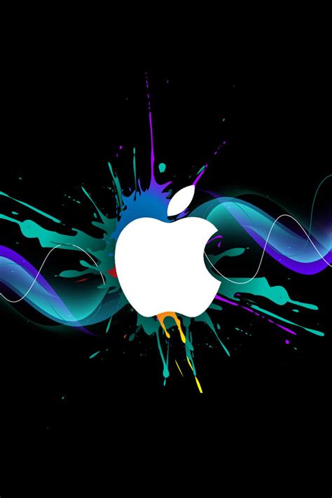 Apple Electro Logo Iphone 4 5 Retina Wallpaper 640 X 960 Free