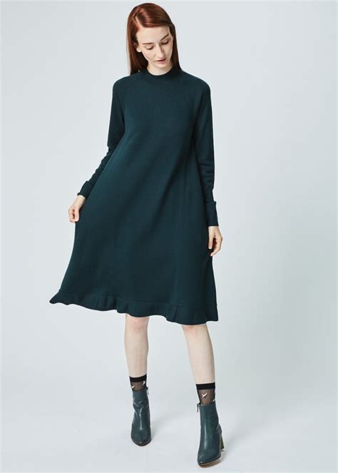 Odeeh Long Sleeve Wool Dress Garmentory