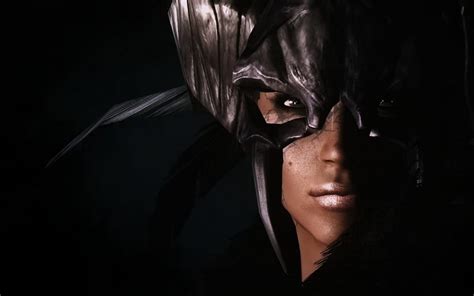 Fantasy Girl Elder Scrolls Fantasy Girl Game Black Skyrim Mask Woman Hd Wallpaper Peakpx