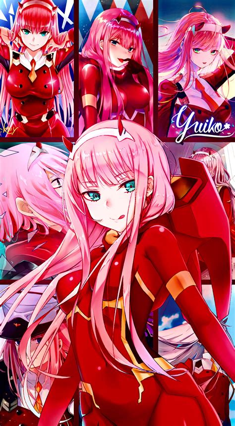 zero two wallpaper by yui yuiko darling in the franxx anime kawaii personagens de anime