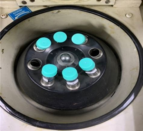 Testing The Emulsion Stability A Test Tubes For Centrifuge Testing