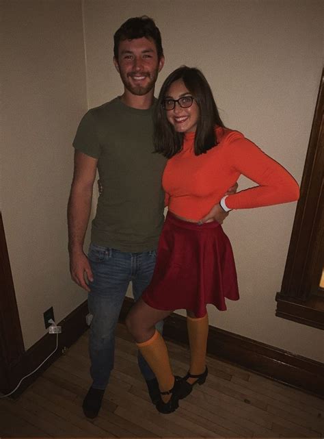 Velma And Shaggy Halloween Costume Couples Costumes Couple Halloween Cool Costumes