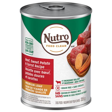 It follows the nutritional standards. NUTRO PREMIUM LOAF Adult Wet Dog Food Beef, Sweet Potato ...