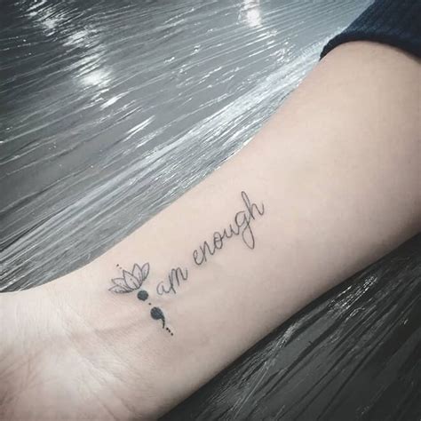That is why you should think about getting a meaningful tattoo there. meaningful wrist tattoo for women i am enough - Google ...