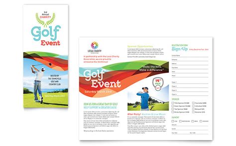 We are a sharing community. Charity Golf Event Brochure Template Design