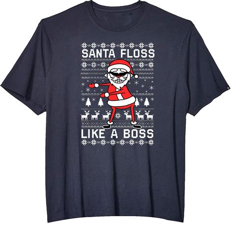 Santa Floss Like A Boss Christmas T Shirt Shirtelephant Office