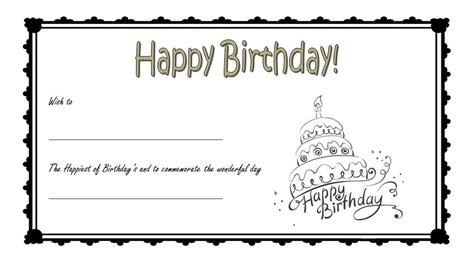 Birthday T Certificate Template 7 Funny Designs Free Fresh