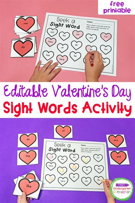 Editable Valentines Day Sight Words Game Laptrinhx News