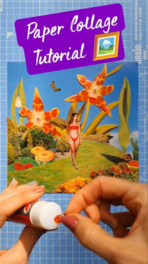 🖼️ Mixed Paper Collage Art Tutorial In 2022 Paper Collage Paper