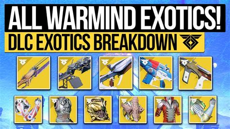 Destiny 2 All Warmind Dlc Exotics Every New Exotic Weapon And Perks