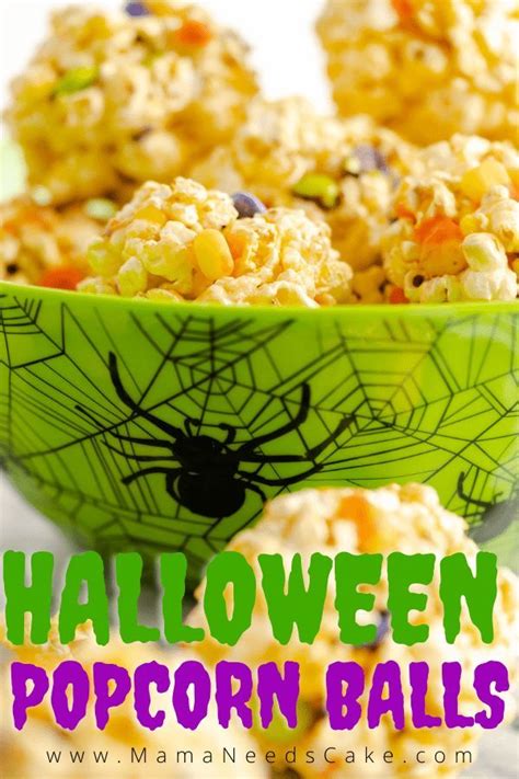 Easy Popcorn Balls Recipe Easy Halloween Food Popcorn Balls Easy