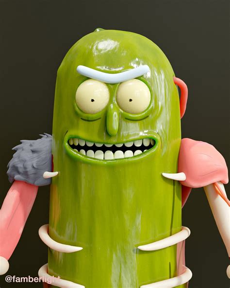 Pickle Rick 3d Models In Cartoon 3dexport