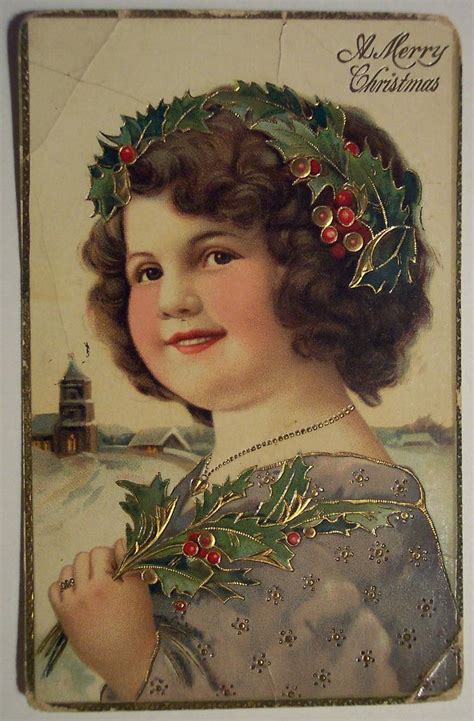 Vintage Christmas Postcard Christmas Postcard Vintage Christmas