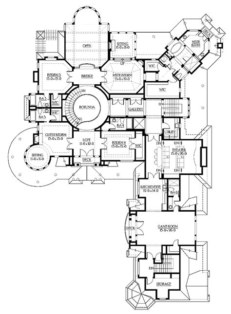 Luxury Floor Plans An Amazing Mansion Luxury Home Plan