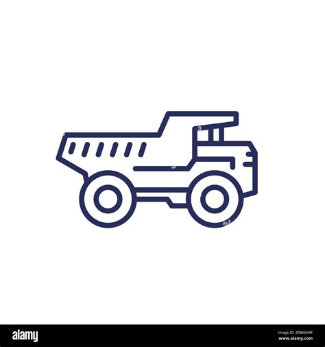 dump truck line icon, heavy machinery Stock Vector Image & Art - Alamy