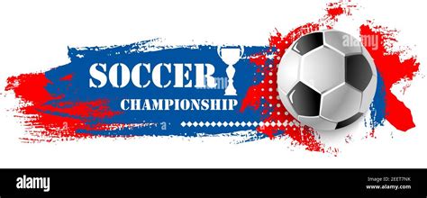 Soccer Championship Icon Or Football Tournament Banner Template For
