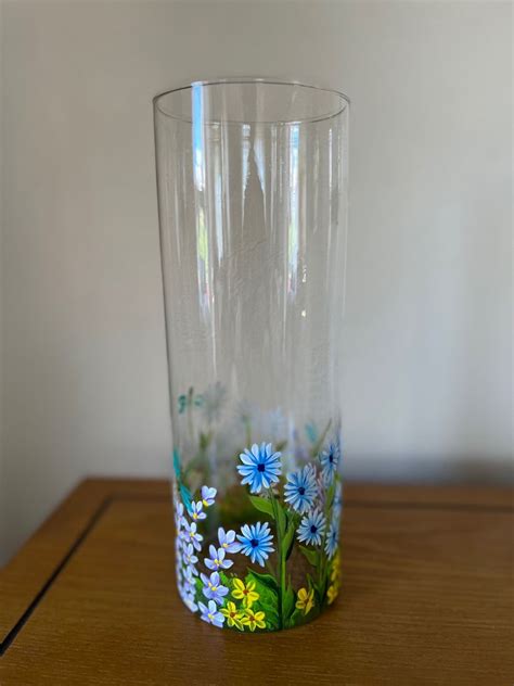 Pin By Albena On Quick Saves Painting Glassware Painted Glass Vases Glass Bottles Art