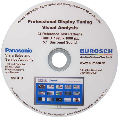 709/1886/2020 und analysieren die qualität der eingesetzten codecs. Burosch Full HD Testbilder im Einsatz bei Panasonic