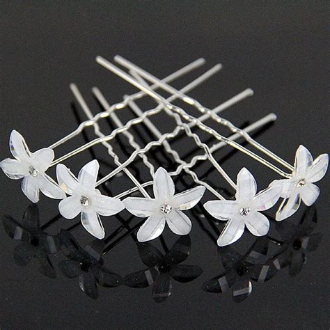 Wedding hair pins decorative bridal bridesmaids rhinestone hair accessories. 2019 New 10/ 20Pc/Set Women Crystal Rhinestone Flower Hair ...