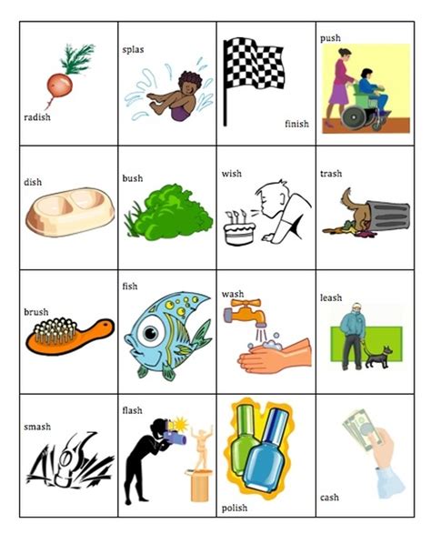 5 letter words beginning with sh: SH final - Help with Speech and Language