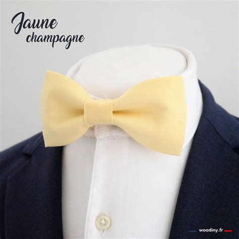 Noeud Papillon Jaune Champagne Noeud Papillon Made In France
