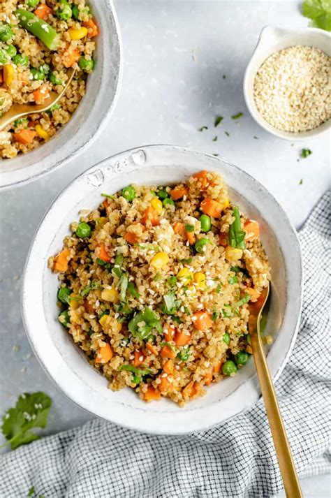 Quinoa Fried Rice Recipe 10 Minute Dinner Idea Simply Quinoa