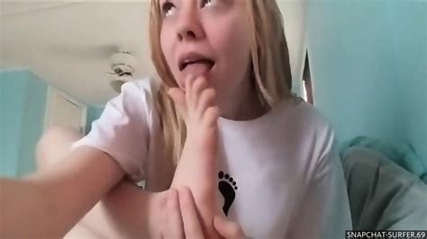 Blonde Sucks Her Own Toes Eporner