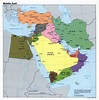 Mapa político grande de Oriente Medio - 1990 | Medio Oriente | Asia ...