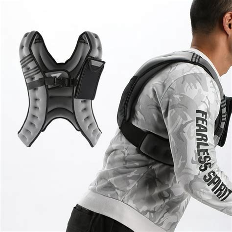 12 Lb Adjustable Weighted Jacket Vest Fitness Training Exercise