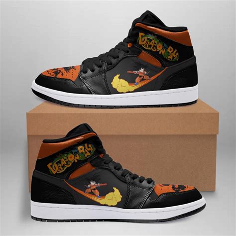 Maybe you would like to learn more about one of these? Dragon Ball Jordan Sneakers DBJ003 White Soles Black Shoelaces Leather Shoes